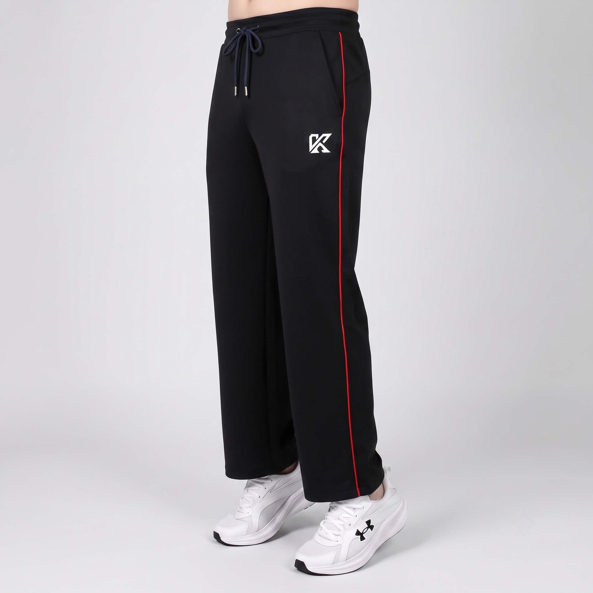 GlamGrid Black Baggy Trouser