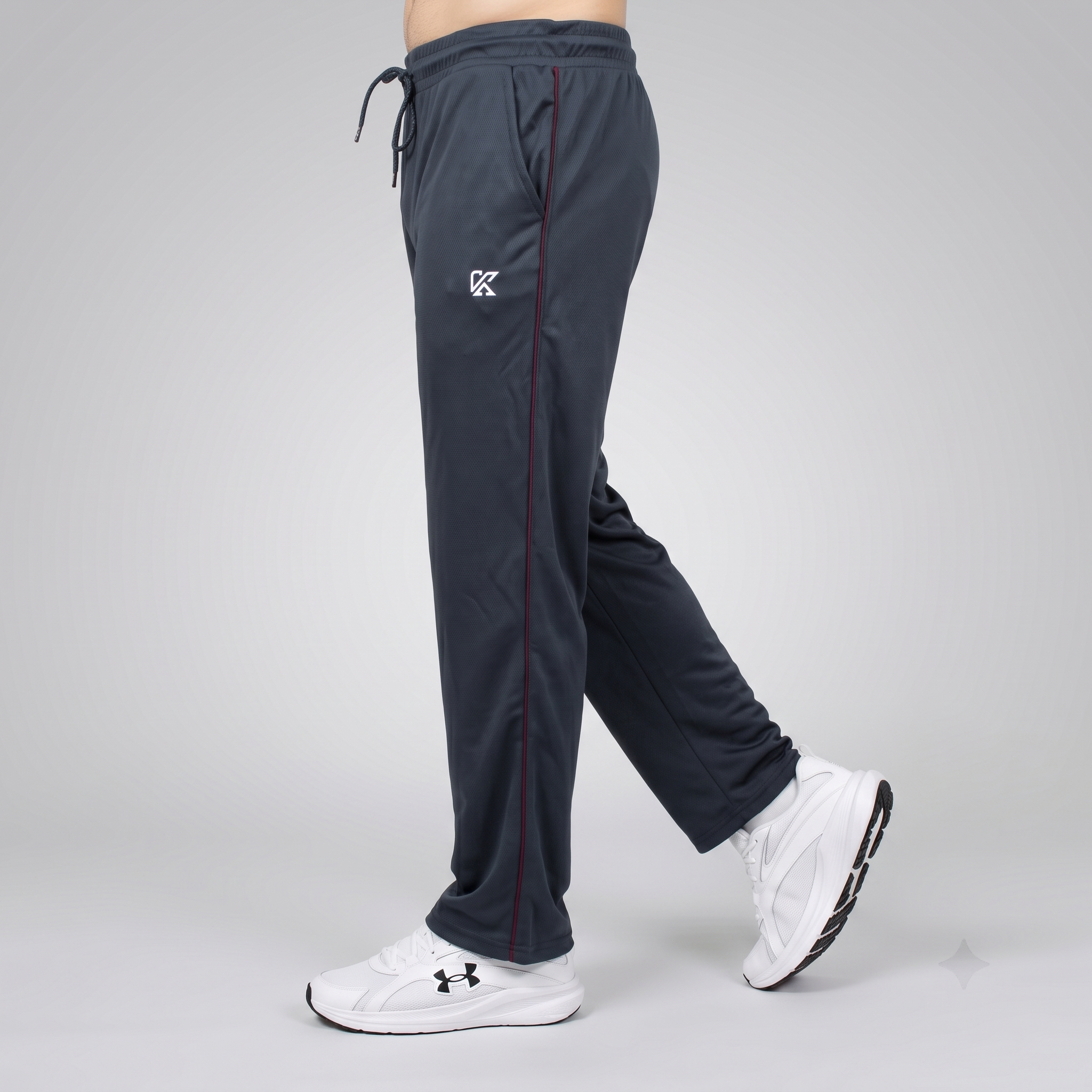GlamGrid Grey Baggy Trousers