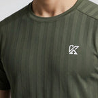 Zyron Mesh Green T-Shirt for Men