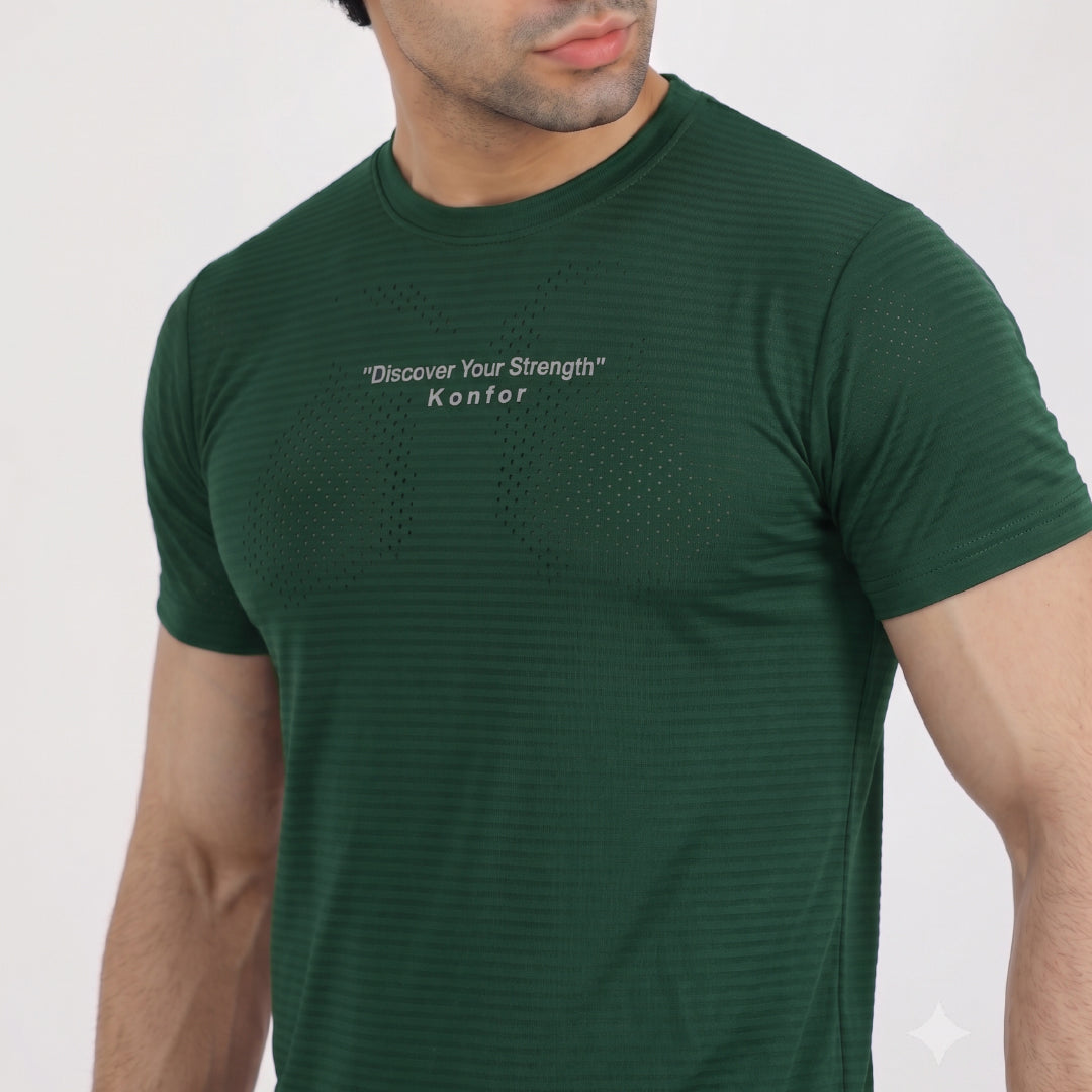 Discover Box Mesh Green T-Shirt