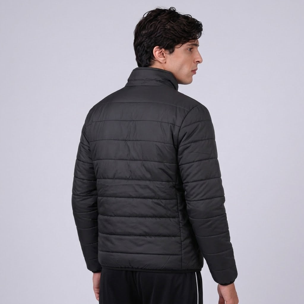 Togs Black Full Sleeve Puffer Jacket