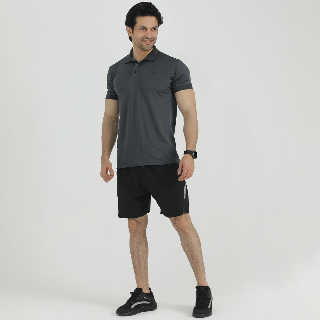 Hybrid Gray DRI-FIT Polo Shirt for man by konfor