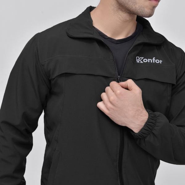 Black Absurd Collar Jacket