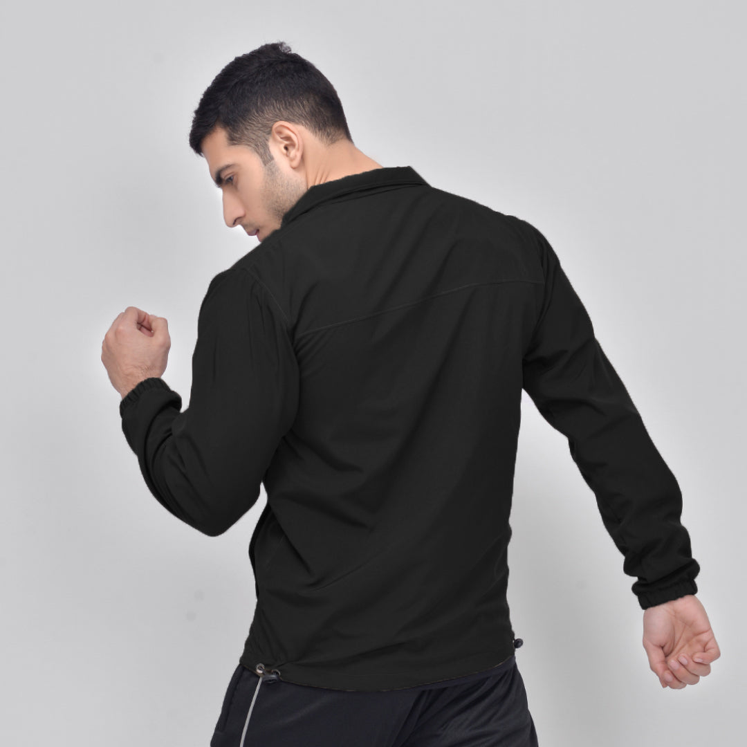 Black Absurd Collar Jacket