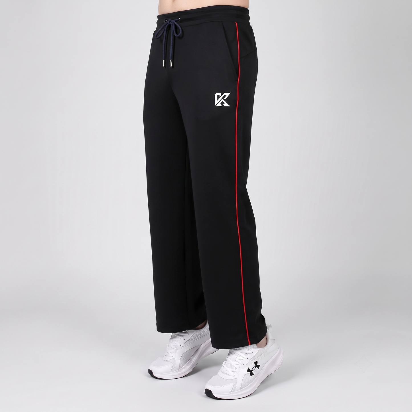 GlamGrid Black Baggy Trouser