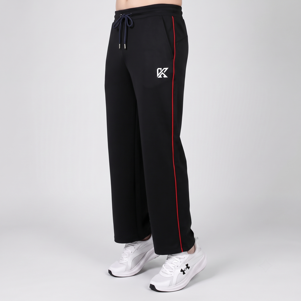 GlamGrid Black Baggy Trouser