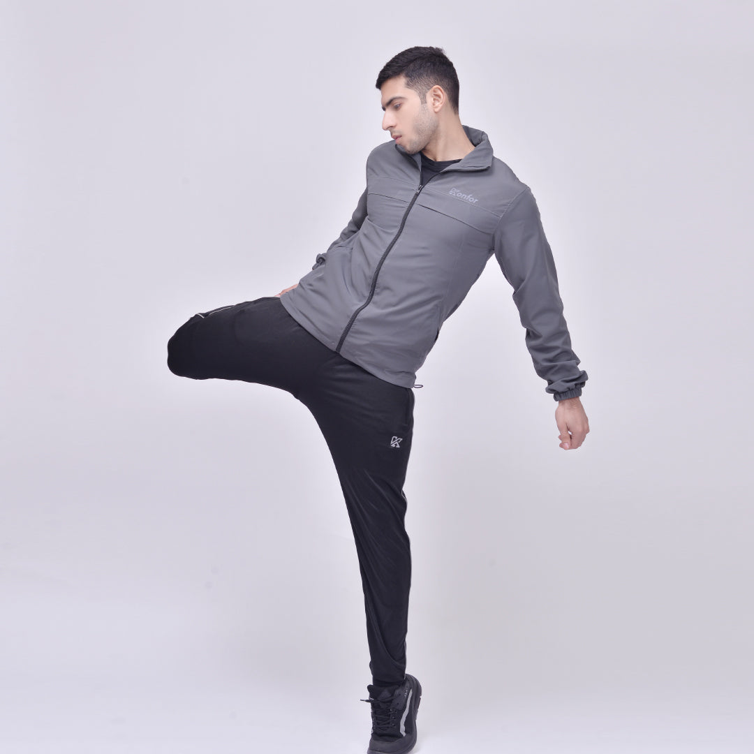 Gray Collar Jacket