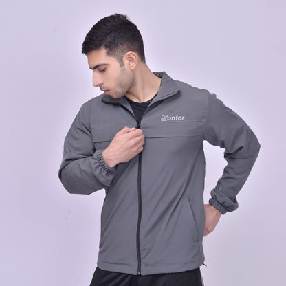 Gray Collar Jacket
