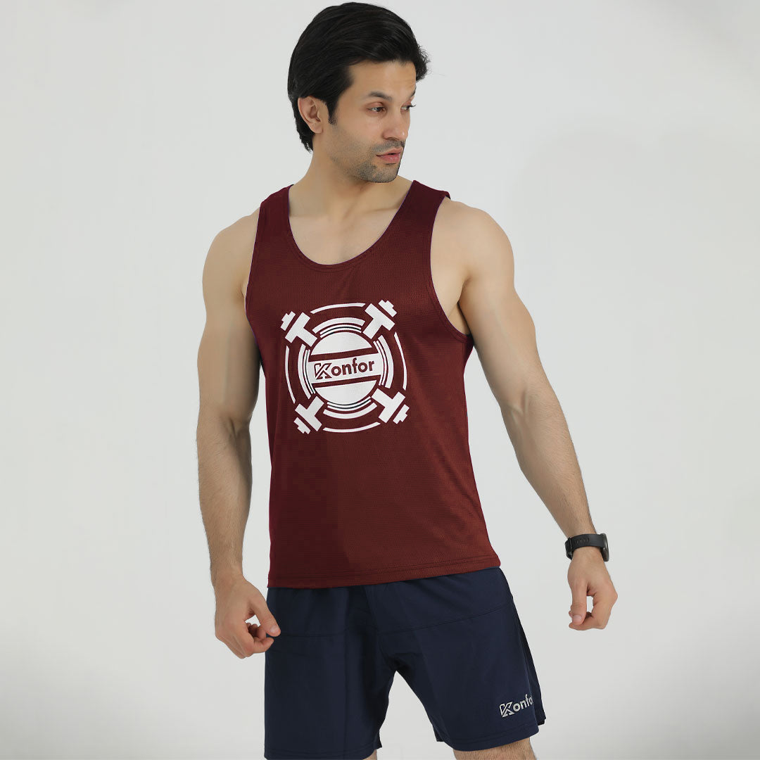 Grind Mesh Maroon TankTop
