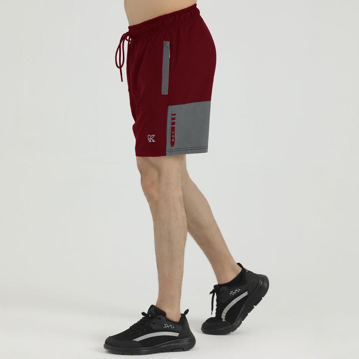 Nova Mehroon Complexion Premium Micro Stretch Shorts