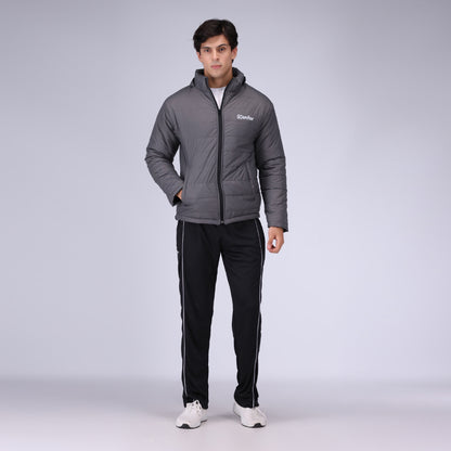 Togs Grey Full Sleeve Puffer Jacket