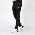 Plain black activewear sports trousers for men training pants.