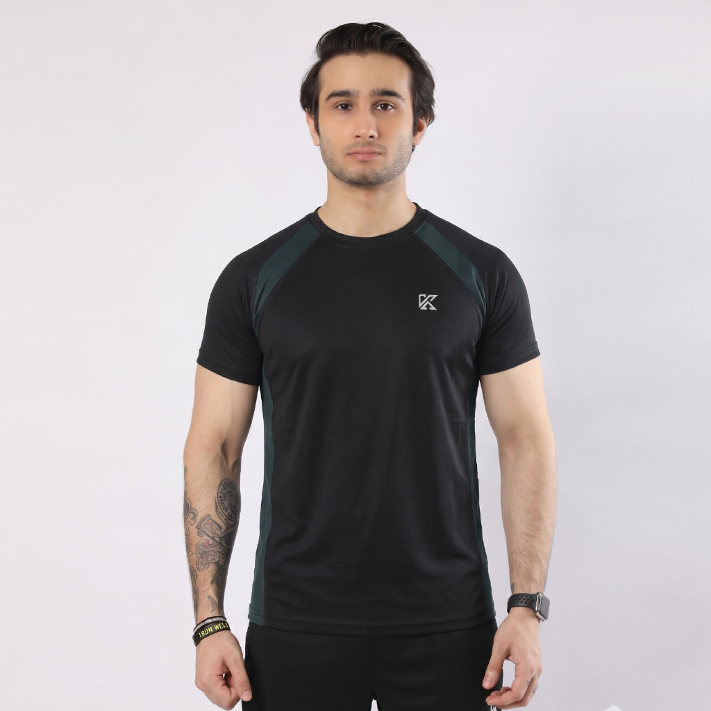 Tennis Green Panel Black 2.0 T-Shirt