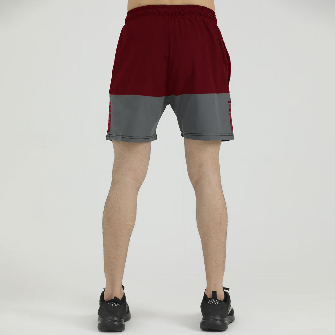 Nova Mehroon Complexion Premium Micro Stretch Shorts