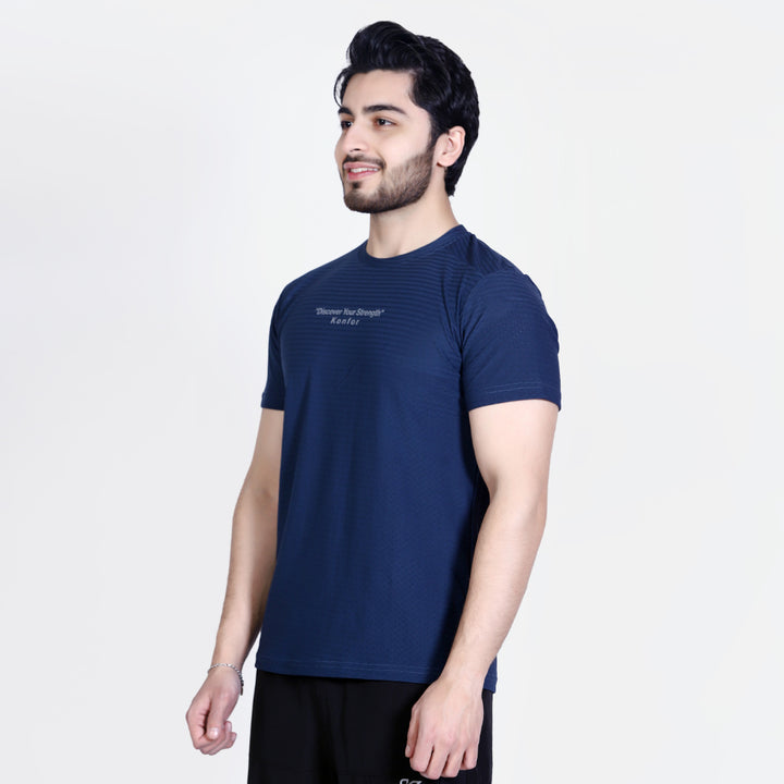 Discover Box Mesh Blue T-Shirt