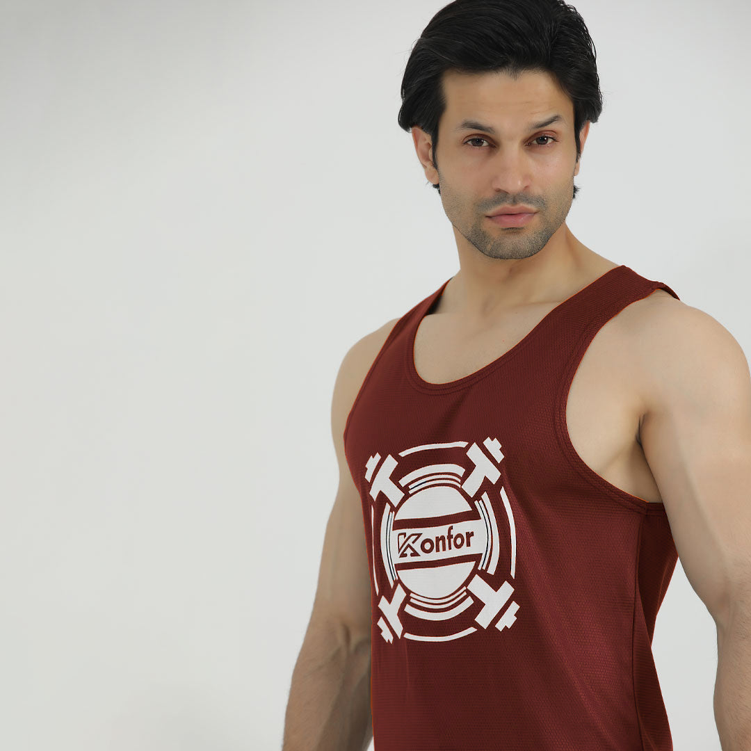 Grind Mesh Maroon TankTop
