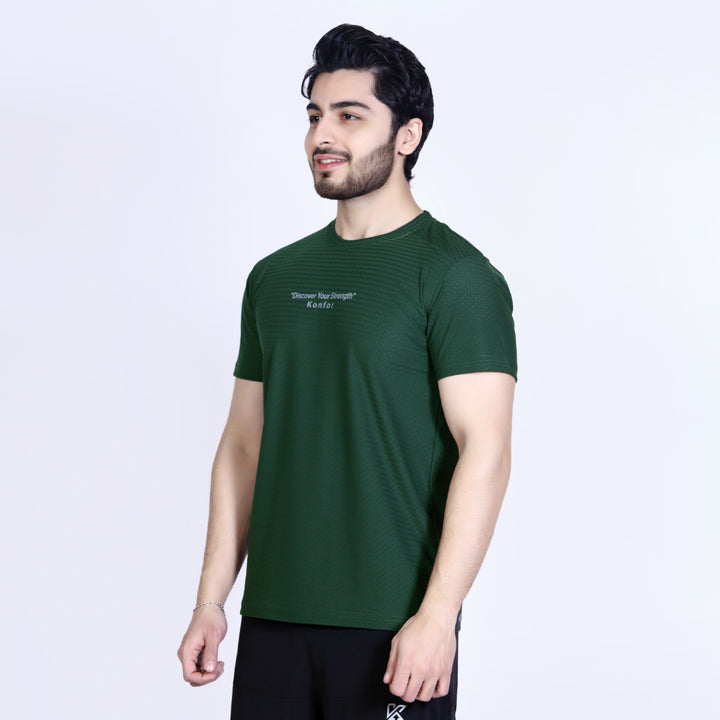 Discover Box Mesh Green T-Shirt