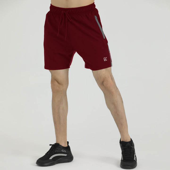 Nova Mehroon Complexion Premium Micro Stretch Shorts
