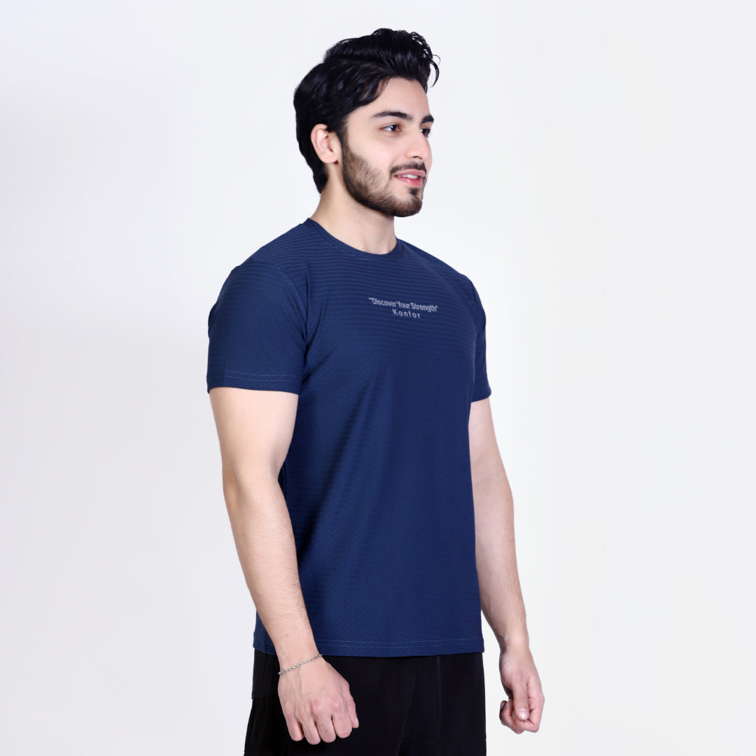 Discover Box Mesh Blue T-Shirt