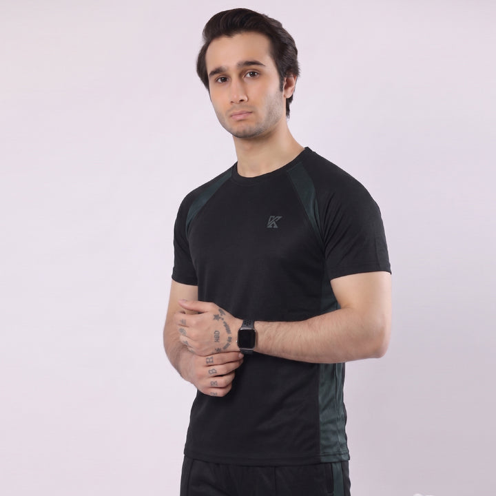 Tennis Green Panel Black 2.0 T-Shirt
