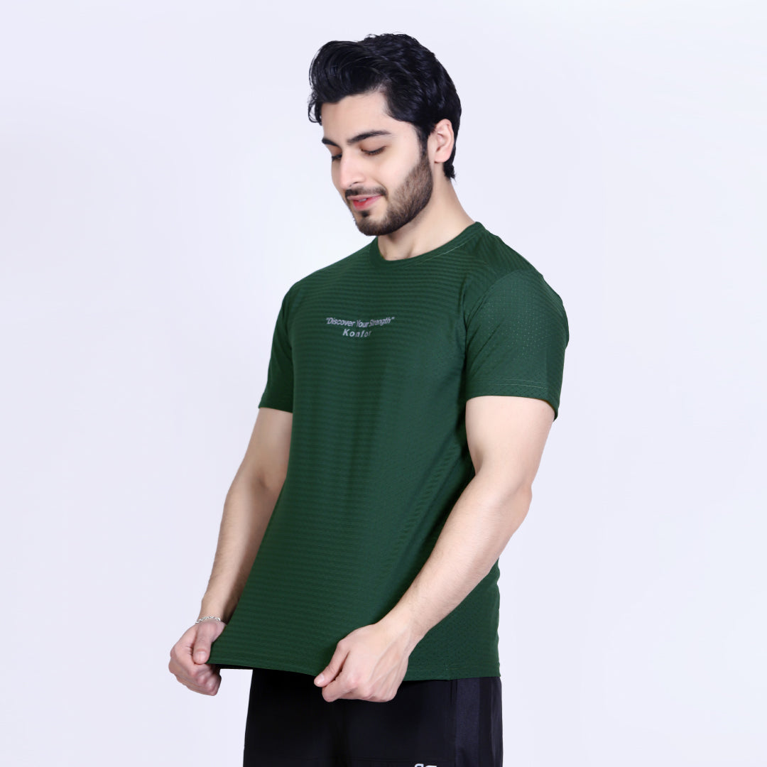 Discover Box Mesh Green T-Shirt