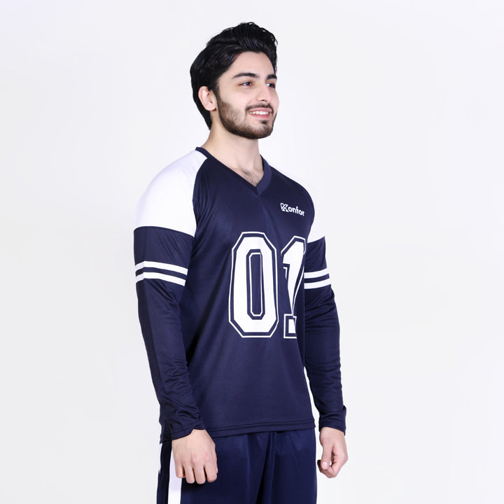 Football Sport Navy Full Sleeve T-Shirt