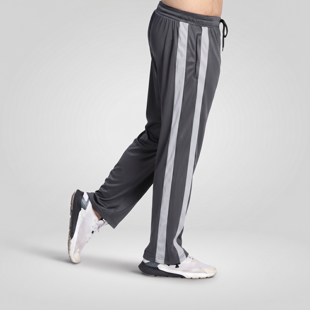 Hustle Dark Grey Baggy Trouser