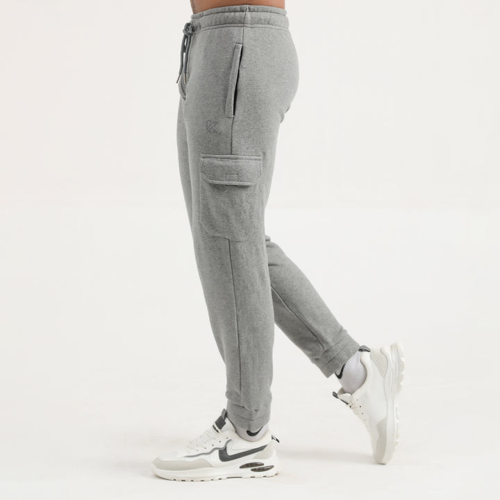 Cargo trousers Grey Side pose