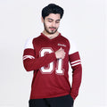 Football Sport Mahroon Full Sleeve T-Shirt