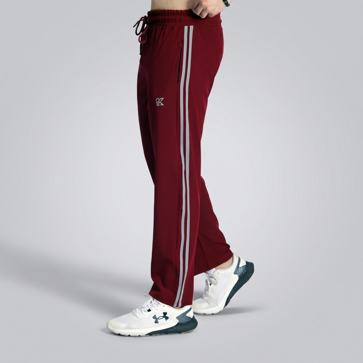 Endure Mehroon Micro Stretch Trouser For Men