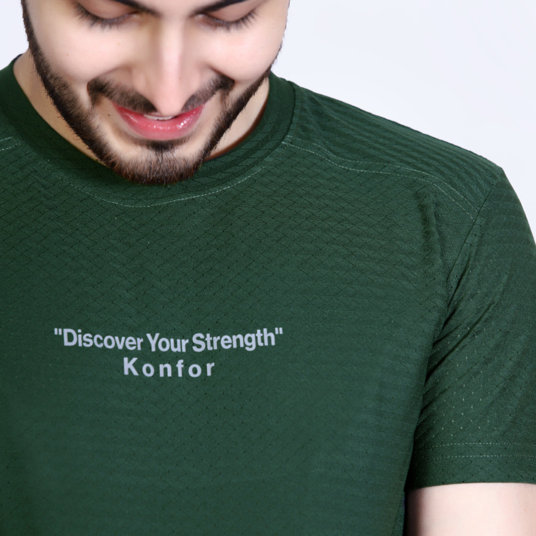 Discover Box Mesh Green T-Shirt