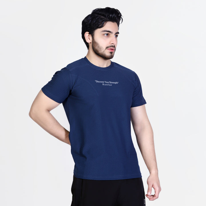 Discover Box Mesh Blue T-Shirt