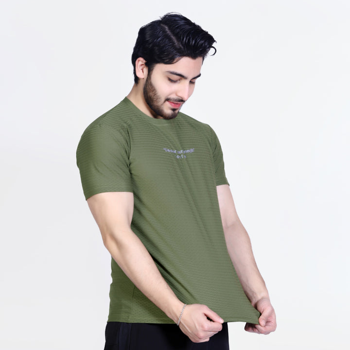 Discover Box Mesh Olive T-Shirt