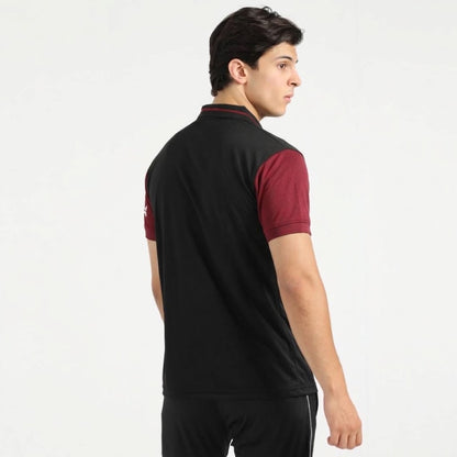 Attire Black Dri-fit Polo Shirt