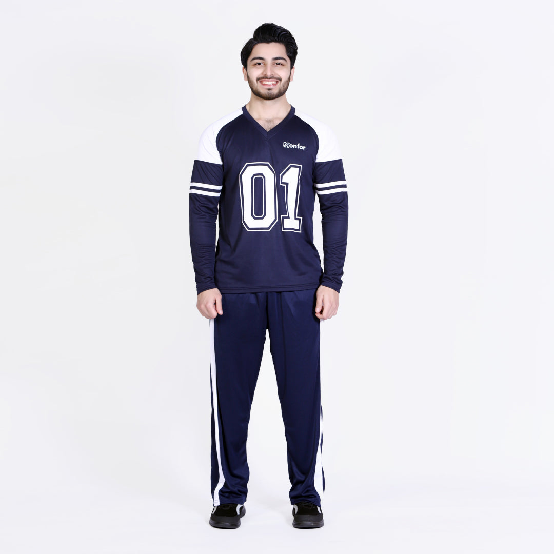 Football Sport Navy Full Sleeve T-Shirt