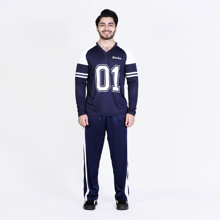 Football Sport Navy Full Sleeve T-Shirt
