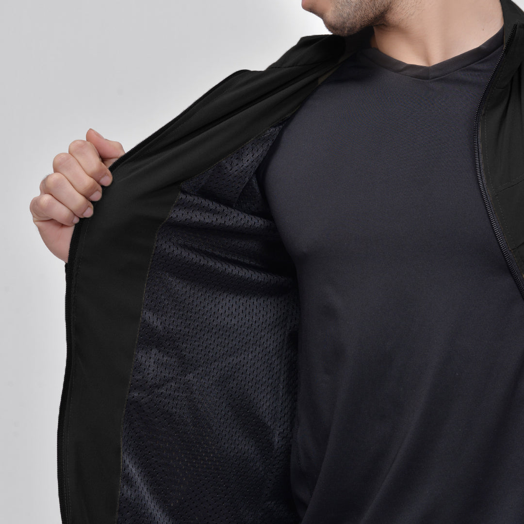 Black Absurd Collar Jacket