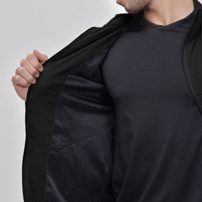 Black Absurd Collar Jacket