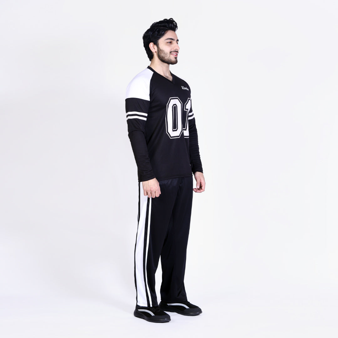 Football Sport Black Full Sleeve T-Shirt
