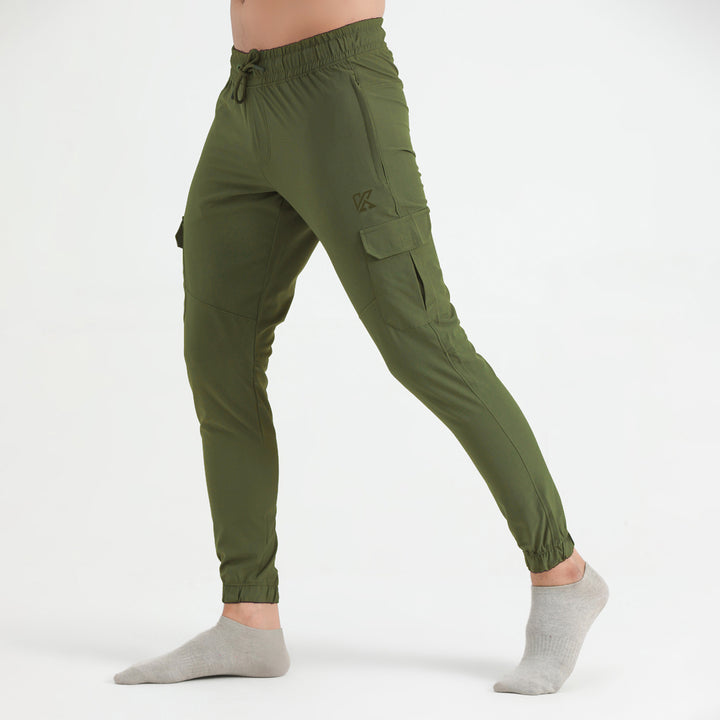 AGILE STRETCH MICRO CARGO TROUSER PANTS FOR MEN