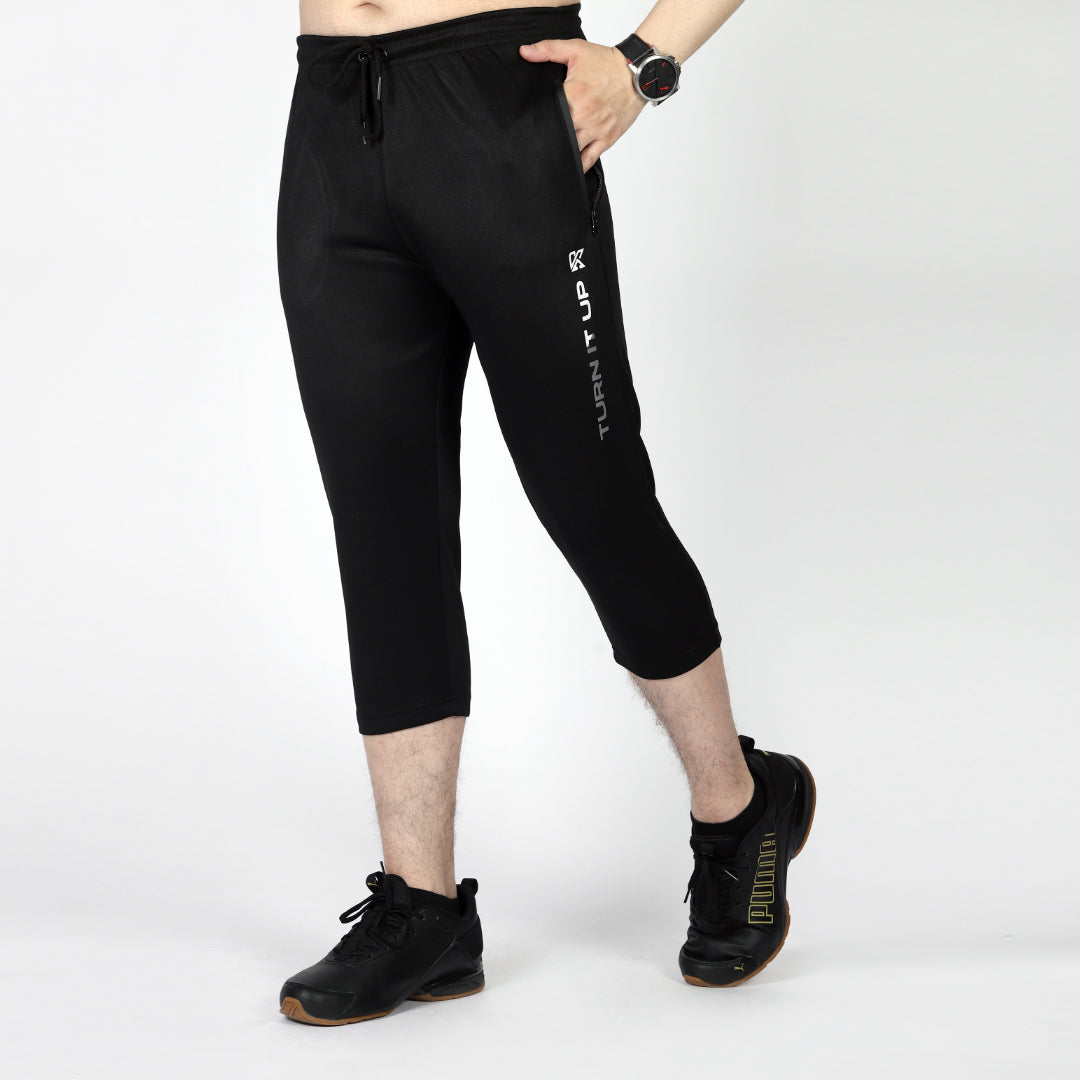 Athletrio 3-Quarter Shorts for men – stretchable sports shorts for gym training and fitness