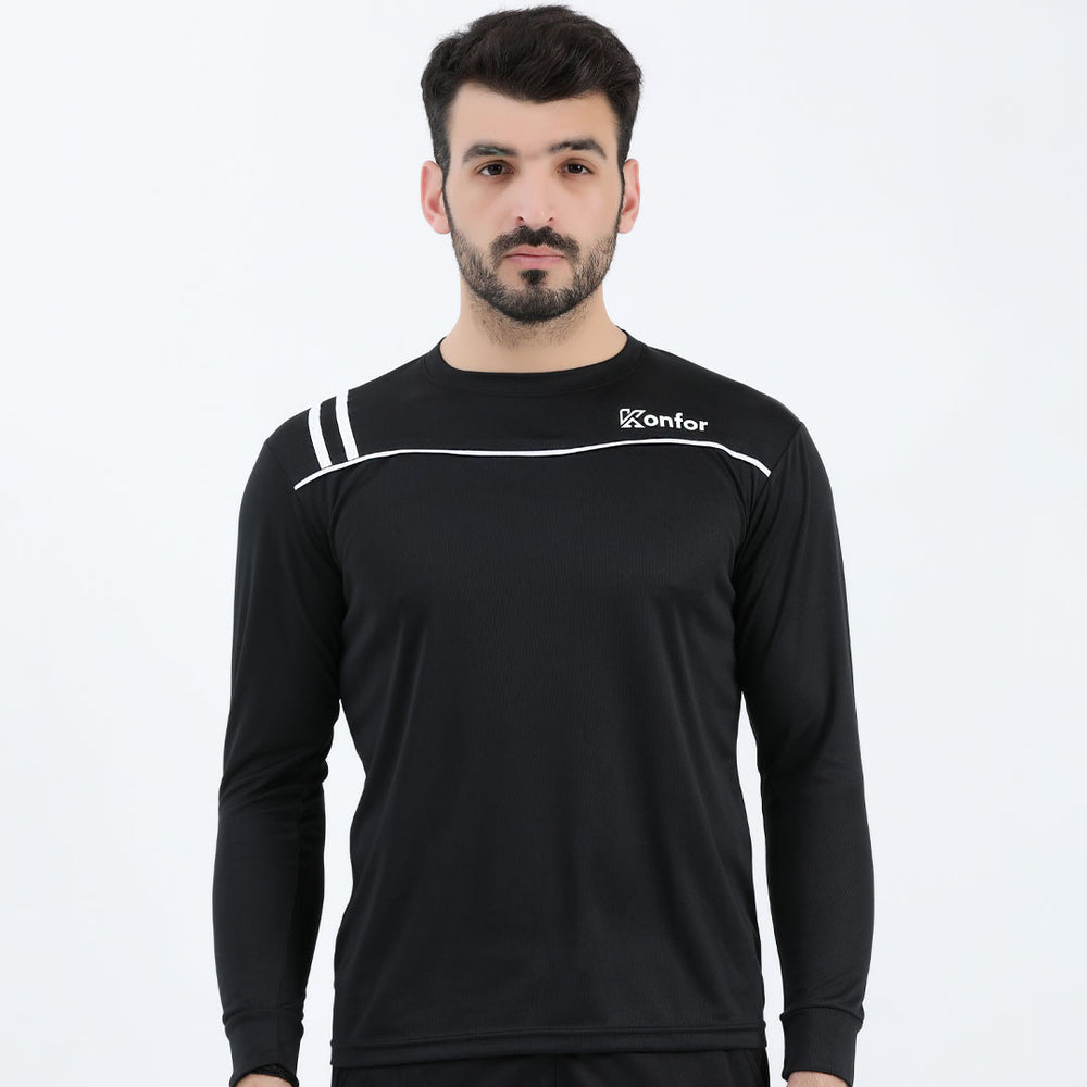 Black Rugby Mesh T-Shirt