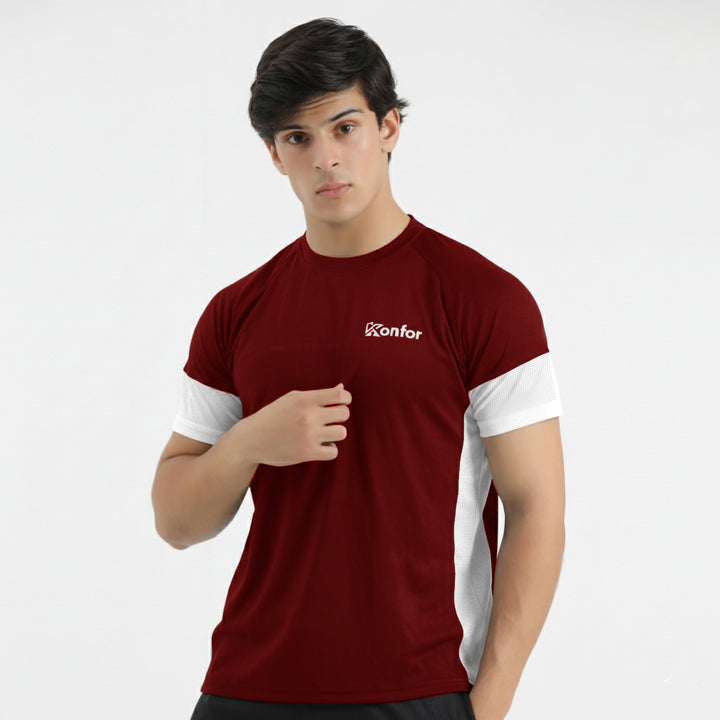 Bold Mehroon DRI-FIT Tee-Shirt
