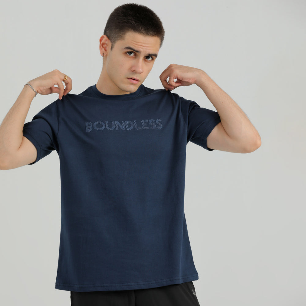 Boundless Blue OVER-SIZED T-Shirt  for man by konfor  1