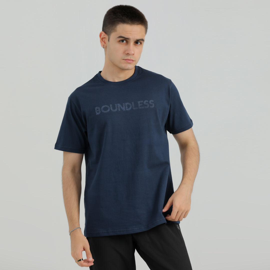 Boundless Blue OVER-SIZED T-Shirt  for man by konfor  4