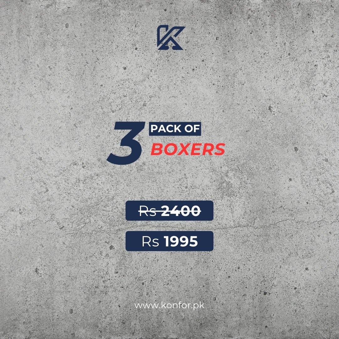 Pack of Three Boxers