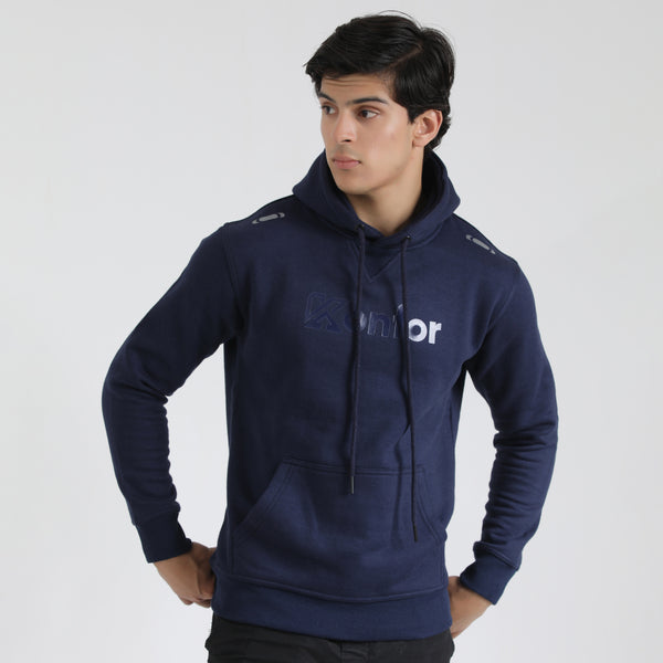 Classic  Hoodie 2.0- dark blue jersey cotton for man by konfor 