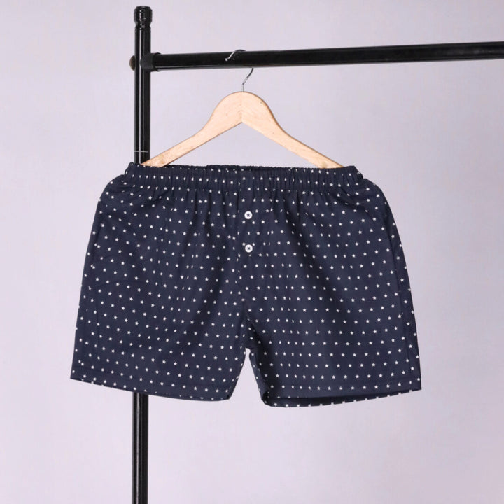 stylish blue doted Boxer