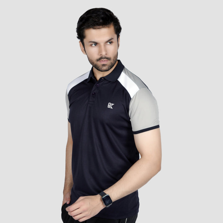 Dynamic Weave Dri-fit Polo Shirt for men in a breathable fabric for fitness and casual wear.