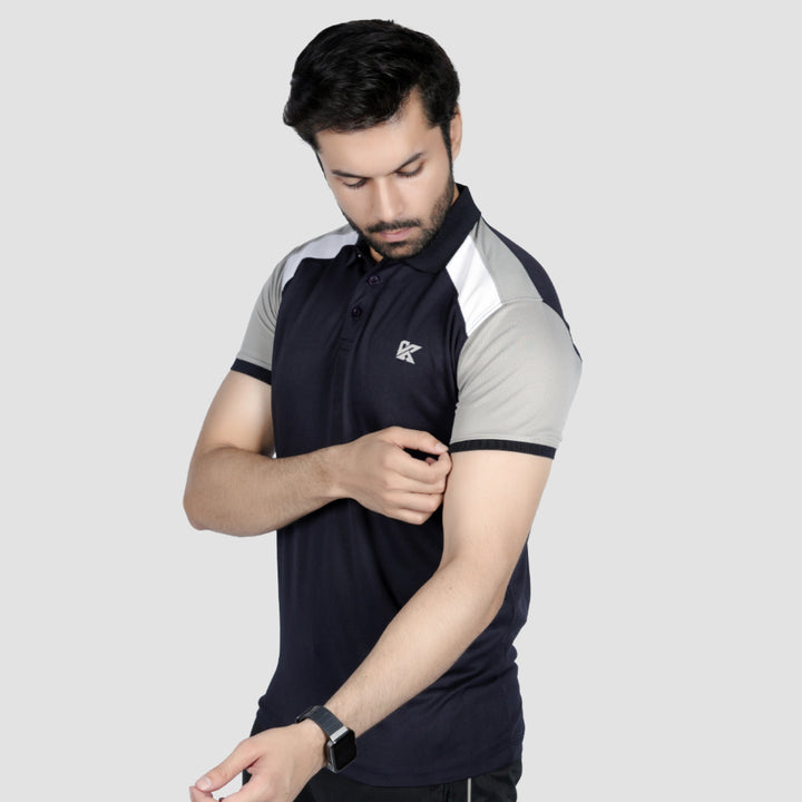 Dynamic Weave Dri-fit Polo Shirt for men in a breathable fabric for fitness and casual wear.